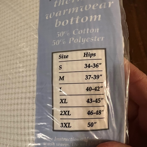 Montgomery Ward Thermal Wear Bottom White Pants Womens NWT Longjohns 1X Vintage - Picture 9 of 9